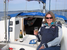 The Boulard Réserve champagne goes very well with sailing in the hebrides from S. Pickles